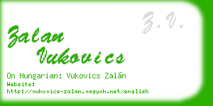 zalan vukovics business card